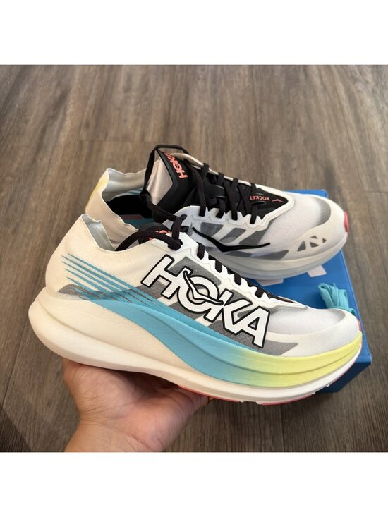 HOKA Rocket X 2 Men\'s Size 10 Carbon Plated Racing Shoes Retail $200